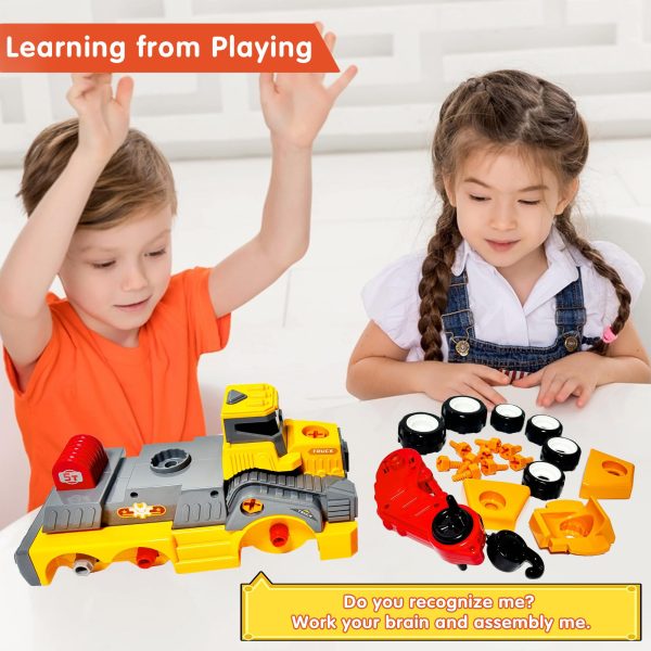 Kids' Take-Apart Assembly Truck Toy with Electric Drill & Movable Parts - Image 5