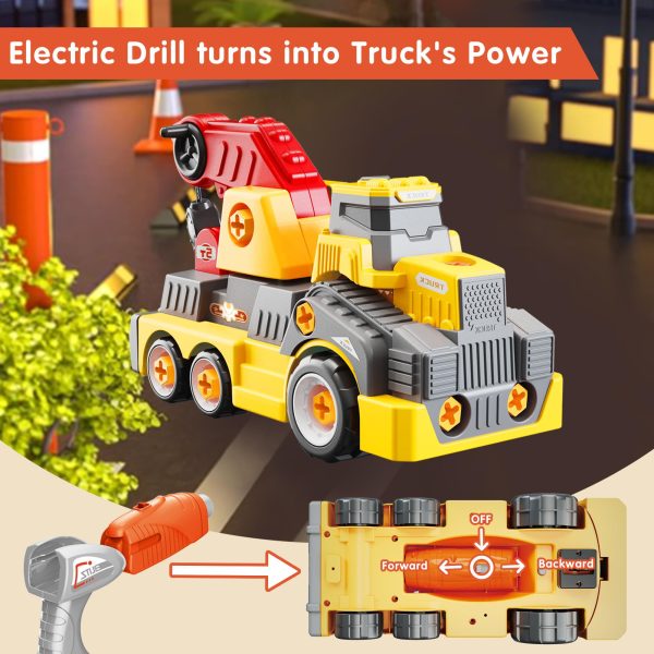Kids' Take-Apart Assembly Truck Toy with Electric Drill & Movable Parts - Image 3