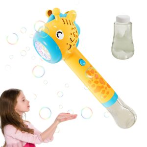 Automatic Musical Light-Up Bubble Wand for Kids