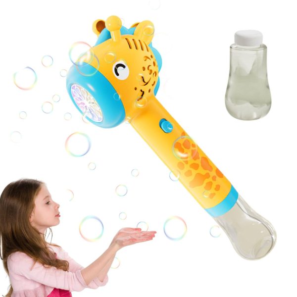 Automatic Musical Light-Up Bubble Wand for Kids