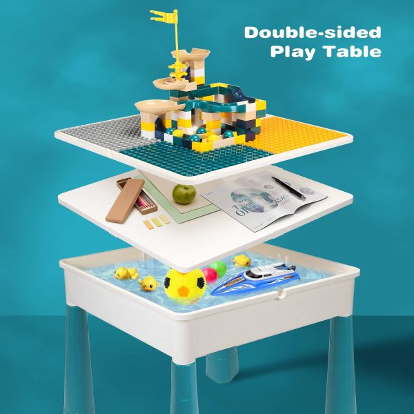 Multi-functional Building Block Table with Storage - Image 2
