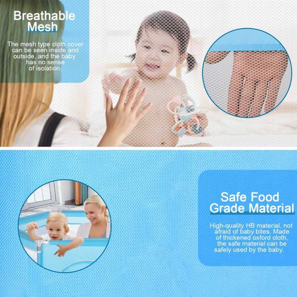 Baby Playpen & Activity Center with Anti-Roll Design - Safe Toddler Play Yard - Image 8