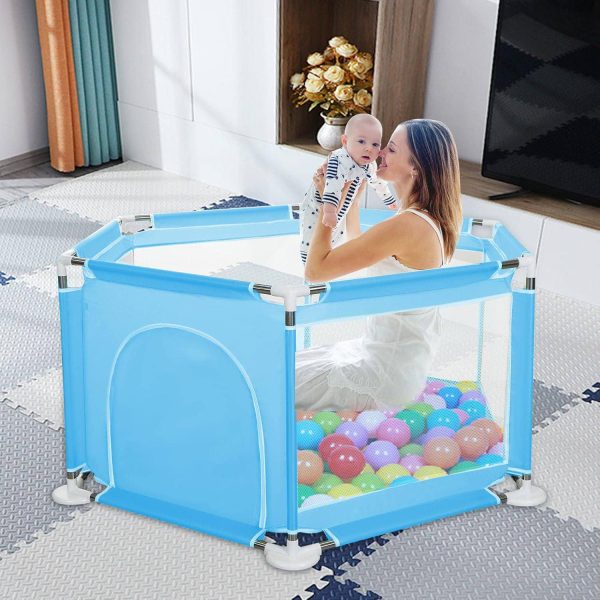 Baby Playpen & Activity Center with Anti-Roll Design - Safe Toddler Play Yard - Image 3