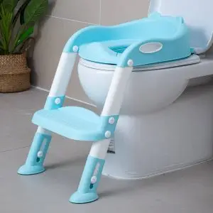 Foldable Potty Training Seat with Step Stool for Children