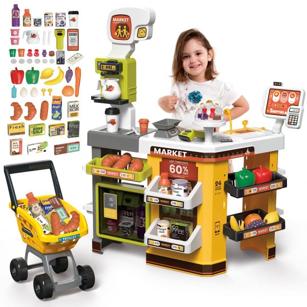 Supermarket & Grocery Store Set with Scanner & Shopping Cart - Image 2