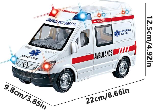 Interactive Ambulance Toy with Lights, Sounds & Opening Doors - Image 4