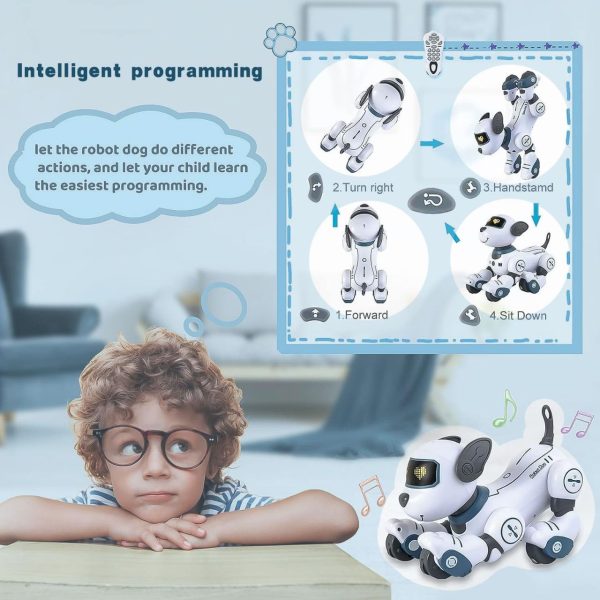 Remote Control Smart Robot Dog Toy with LED Eyes - Image 2