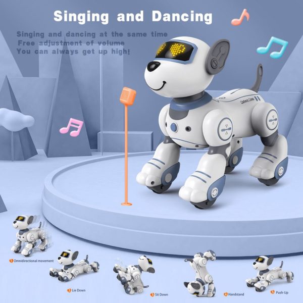 Remote Control Smart Robot Dog Toy with LED Eyes - Image 9
