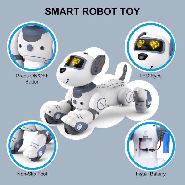 Remote Control Smart Robot Dog Toy with LED Eyes - Image 6
