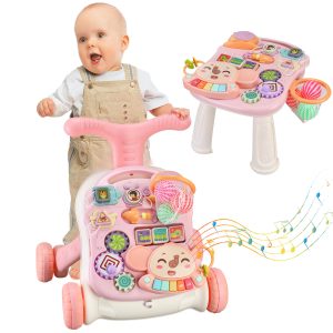 2-in-1 Musical Sit-to-Stand Walker Activity Multifunctional Removable Table