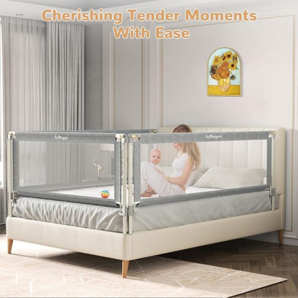 Foldable Bed Rail for Toddlers - Extra Long & Safe Sleep Guard - Image 2