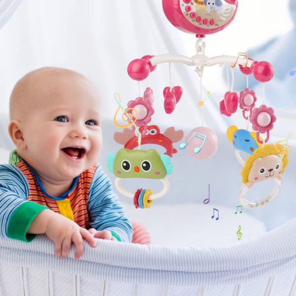 Musical Baby Bed bell Crib Mobile with Projection & Remote Control - Image 2