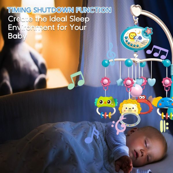 Musical Baby Bed bell Crib Mobile with Projection & Remote Control - Image 9