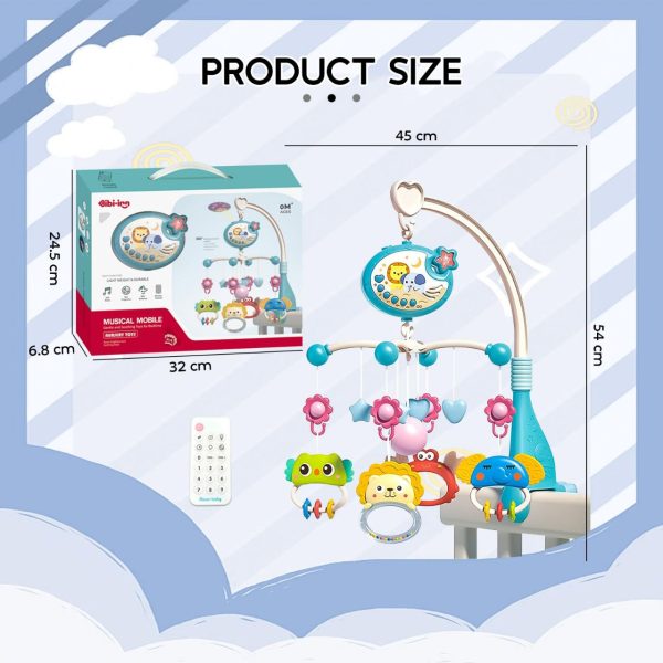 Musical Baby Bed bell Crib Mobile with Projection & Remote Control - Image 7
