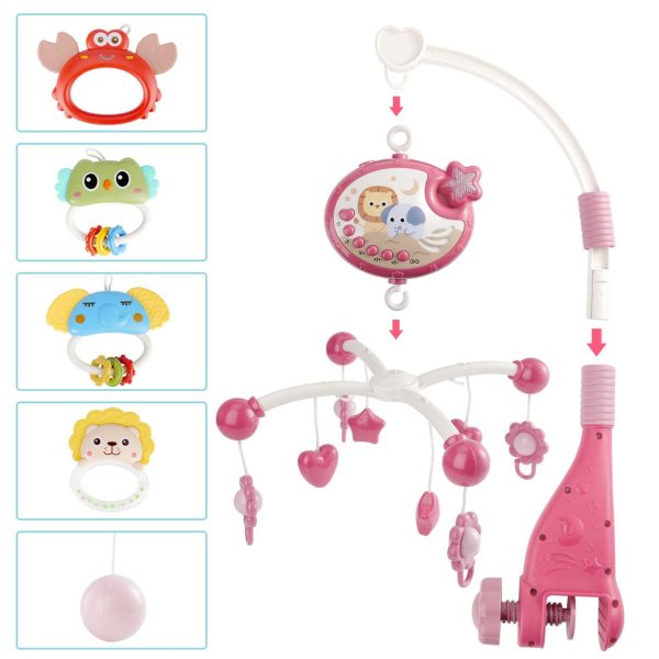 Musical Baby Bed bell Crib Mobile with Projection & Remote Control - Image 5
