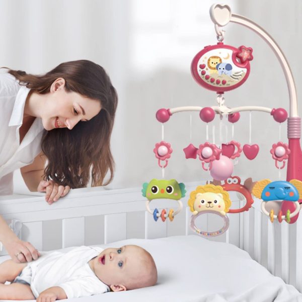 Musical Baby Bed bell Crib Mobile with Projection & Remote Control - Image 4