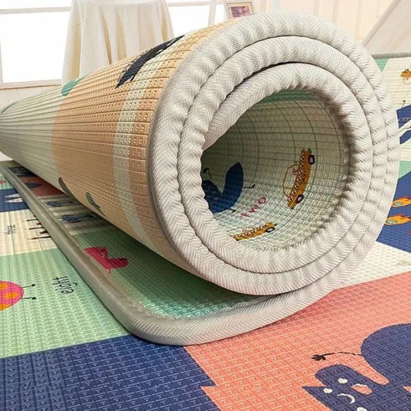 Extra Large Reversible Baby Play Mat - Foldable & Non-Toxic Crawling Mat - Image 2