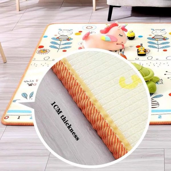 Extra Large Reversible Baby Play Mat - Foldable & Non-Toxic Crawling Mat - Image 6