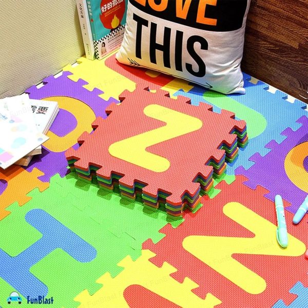 26-pices Colorful Interlocking Alphabet & Number Foam Play Mat for Kids (EVA Foam) - Image 8