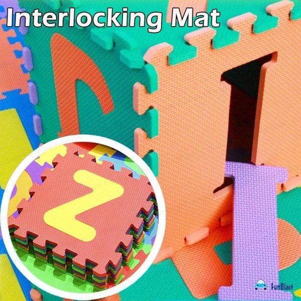 26-pices Colorful Interlocking Alphabet & Number Foam Play Mat for Kids (EVA Foam) - Image 7