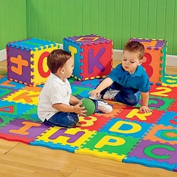 26-pices Colorful Interlocking Alphabet & Number Foam Play Mat for Kids (EVA Foam) - Image 4