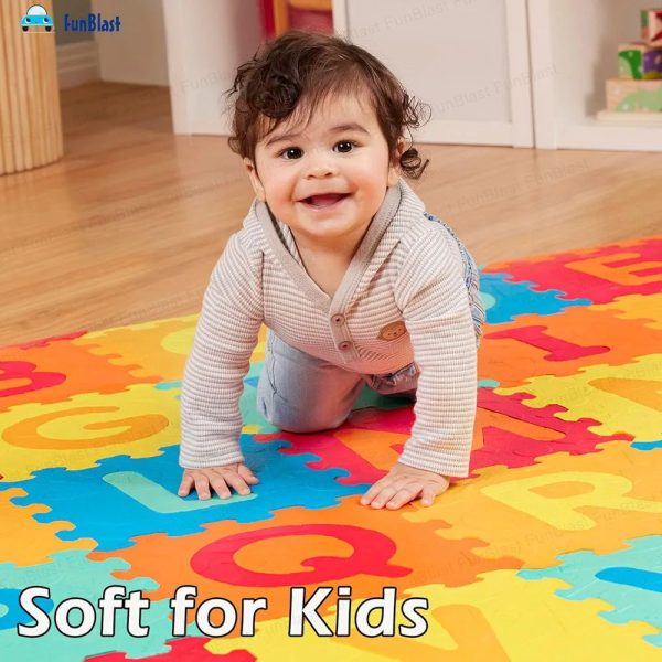 26-pices Colorful Interlocking Alphabet & Number Foam Play Mat for Kids (EVA Foam) - Image 11