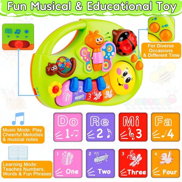 Interactive Baby Musical Piano Keyboard Toy with Animal Sounds & Learning Modes - Image 5