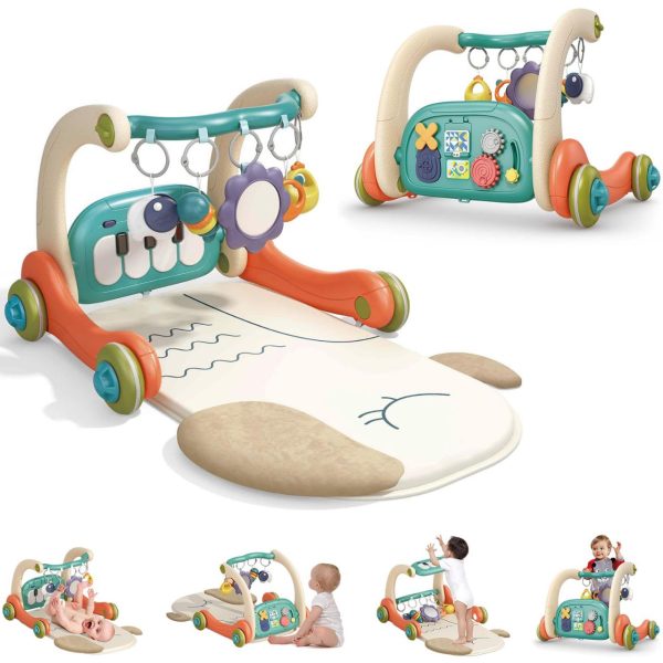 Baby Activity Play Gym with Detachable Kick & Play Piano & Mat - Image 4