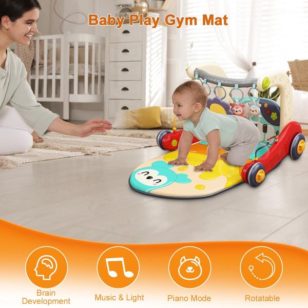 Baby Play Gym & Activity Mat with Musical Drum/Piano & Adjustable Arch - Image 6