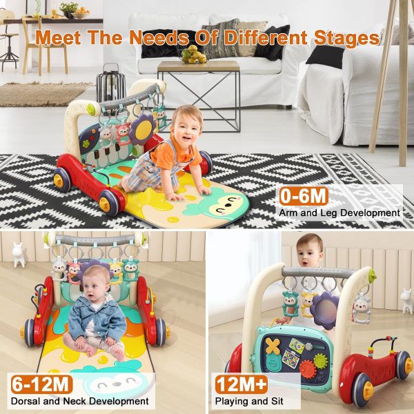 Baby Play Gym & Activity Mat with Musical Drum/Piano & Adjustable Arch - Image 3