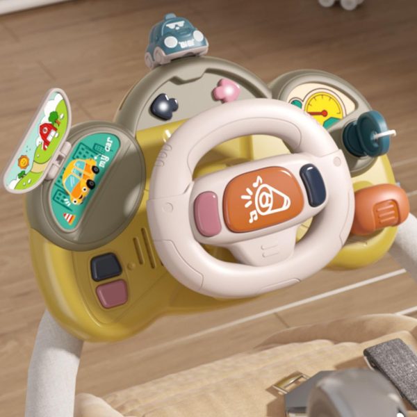 Interactive Baby Driving Simulator Steering Wheel Toy with Lights & Sounds