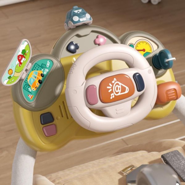 Interactive Baby Driving Simulator Steering Wheel Toy with Lights & Sounds - Image 3