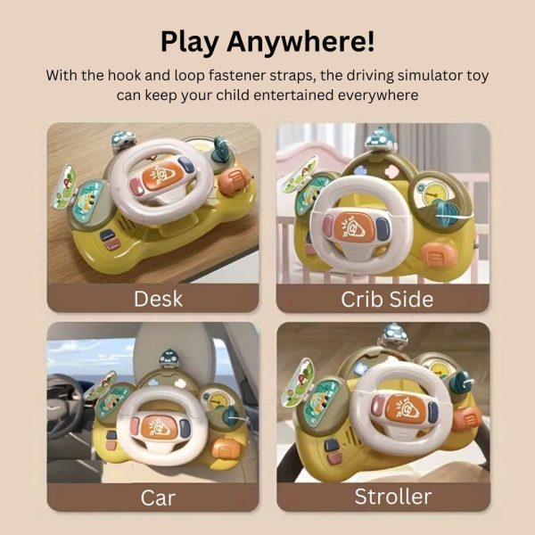 Interactive Baby Driving Simulator Steering Wheel Toy with Lights & Sounds - Image 11