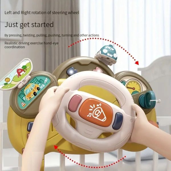 Interactive Baby Driving Simulator Steering Wheel Toy with Lights & Sounds - Image 10