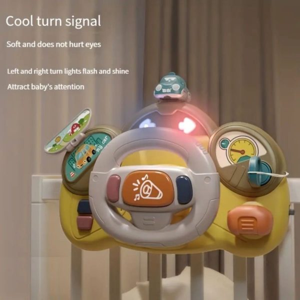 Interactive Baby Driving Simulator Steering Wheel Toy with Lights & Sounds - Image 9