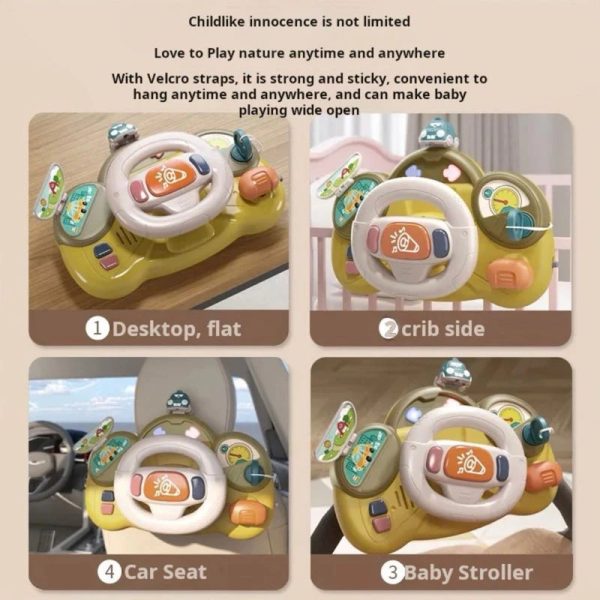 Interactive Baby Driving Simulator Steering Wheel Toy with Lights & Sounds - Image 6
