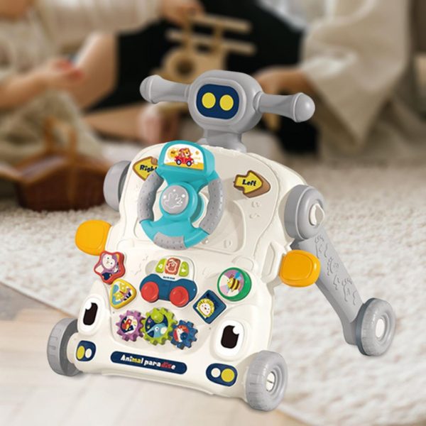 4-in-1 Baby Sit-to-Stand Walker & Ride-On Toy with Activity Panel - Image 11