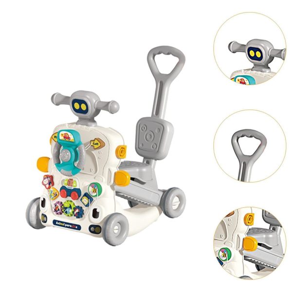 4-in-1 Baby Sit-to-Stand Walker & Ride-On Toy with Activity Panel - Image 10