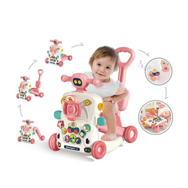 4-in-1 Baby Sit-to-Stand Walker & Ride-On Toy with Activity Panel - Image 7