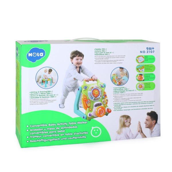 Hola 2107 Convertible Baby Activity Table Walker - Image 6