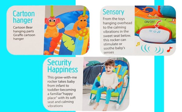 2 in 1 Rocker Bouncer & Feeding Chair - Image 4