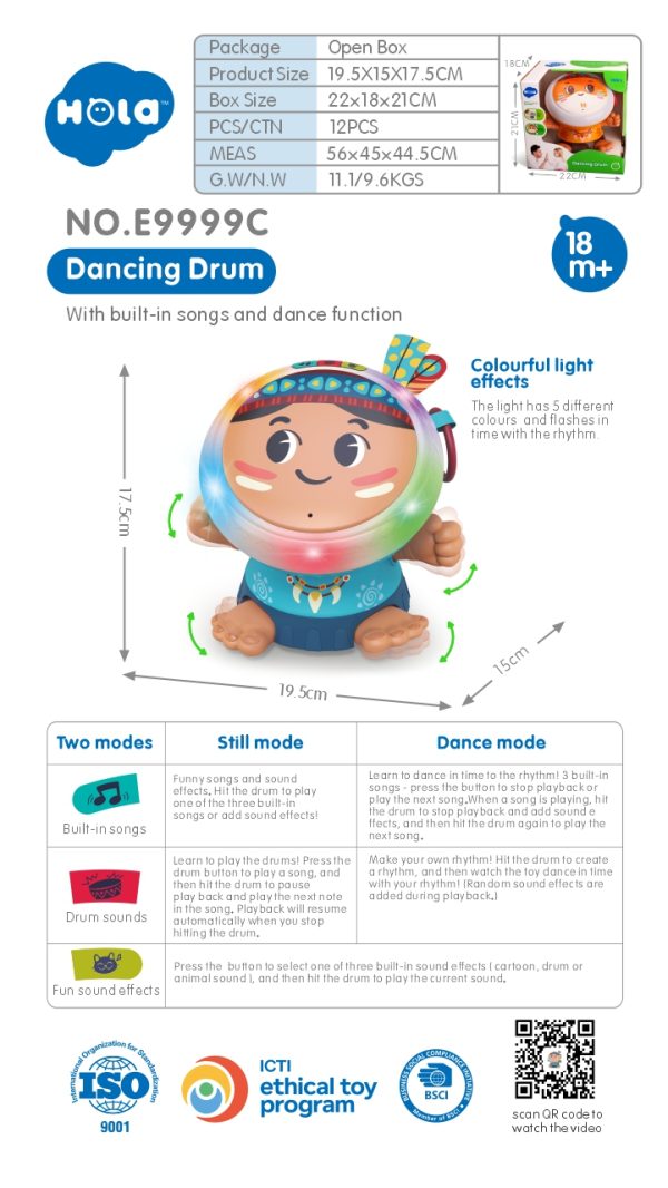Hola Dancing Drum E9999C - Image 9