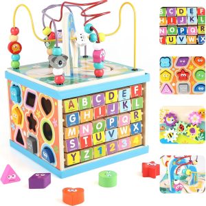 Wooden Activity Cube-YMY1040
