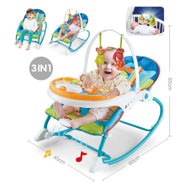 2 in 1 Rocker Bouncer & Feeding Chair - Image 2