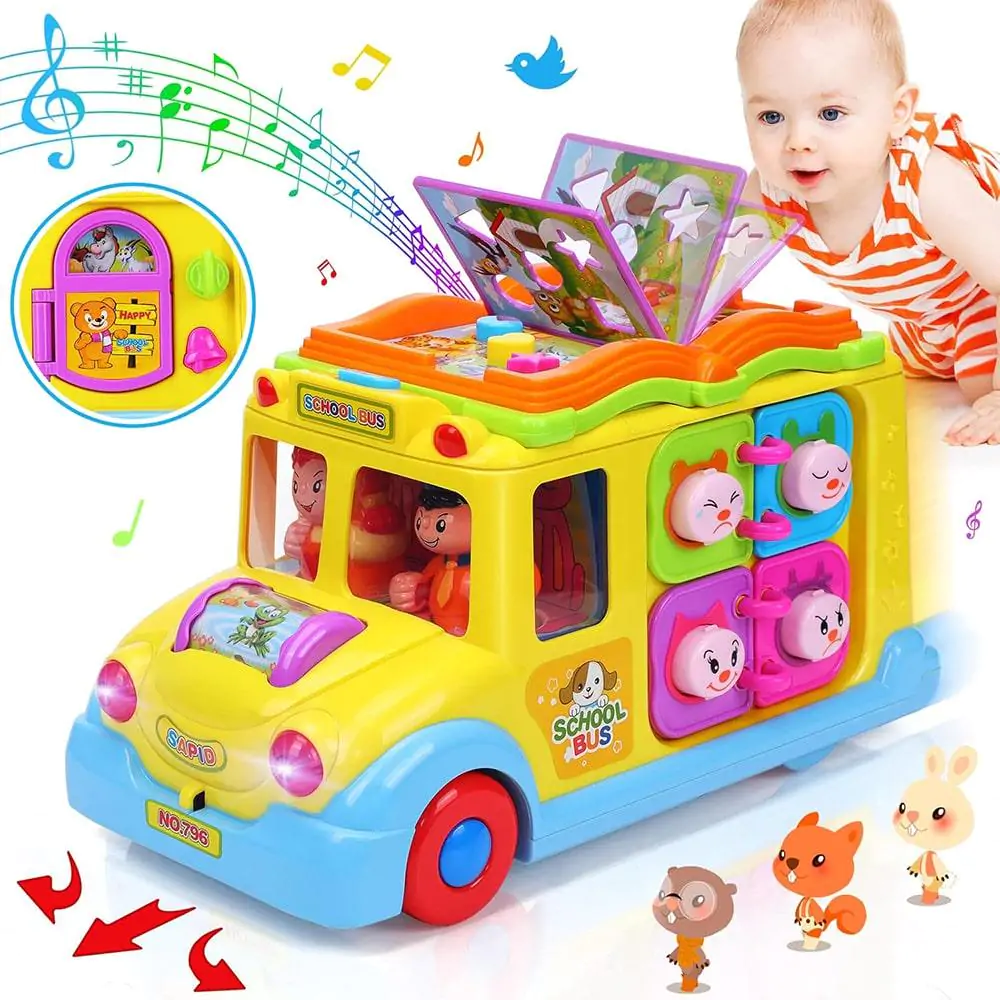 HOLA All-in-1 Musical School Bus Toy 796 - Image 3