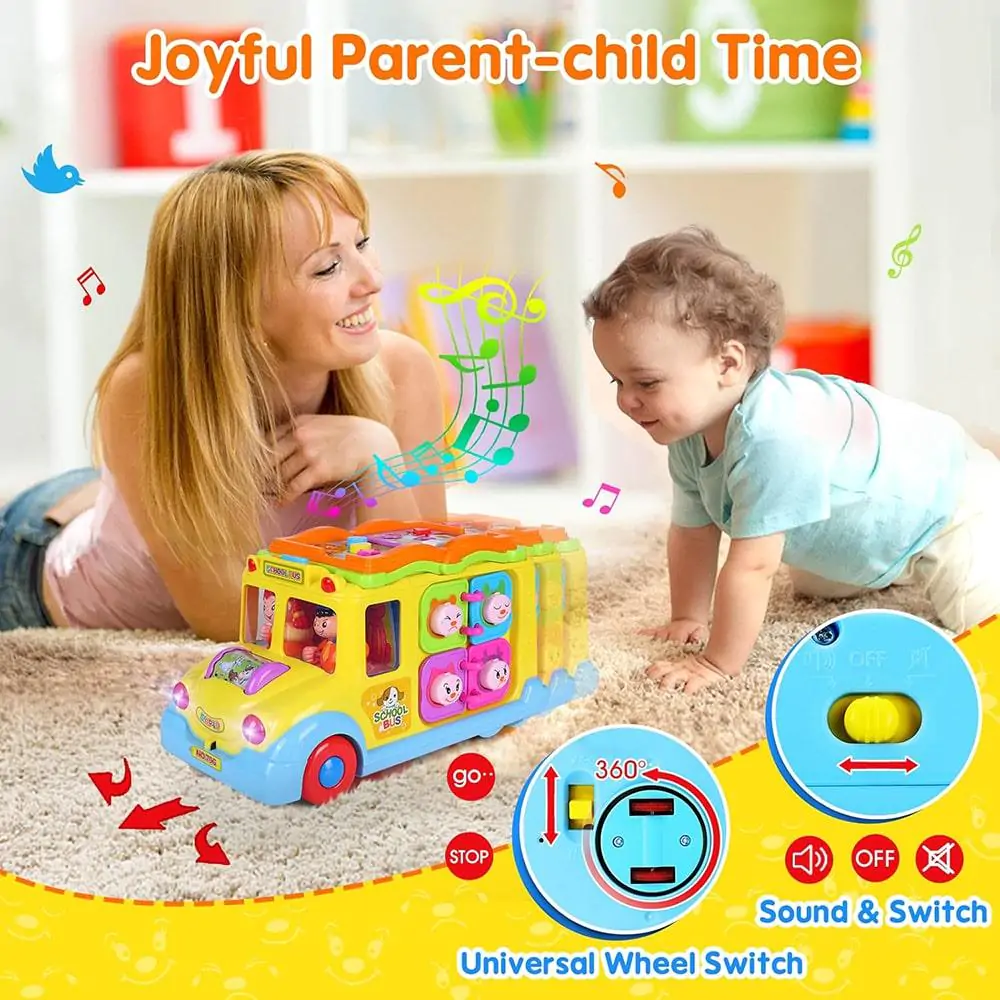 HOLA All-in-1 Musical School Bus Toy 796 - Image 8