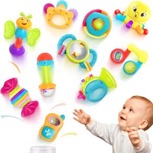 Hola Baby Rattle & Teether 10 Pcs Set