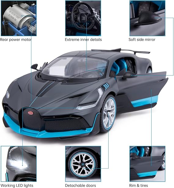 Rastar 1:14 Scale Bugatti Divo Remote Control Car Model 98060 - Image 7