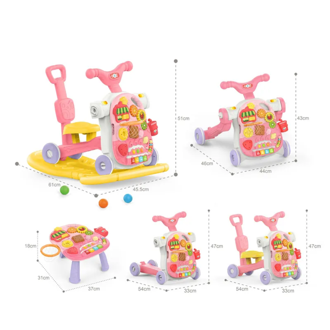 HUANGER 5-in-1 Multi-Function Baby Walker and Activity Center - Image 4