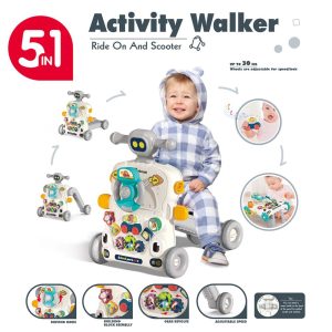 Ibi-Inn 5-in-1 Activity Walker: Ride-On, Scooter & Early Learning Center